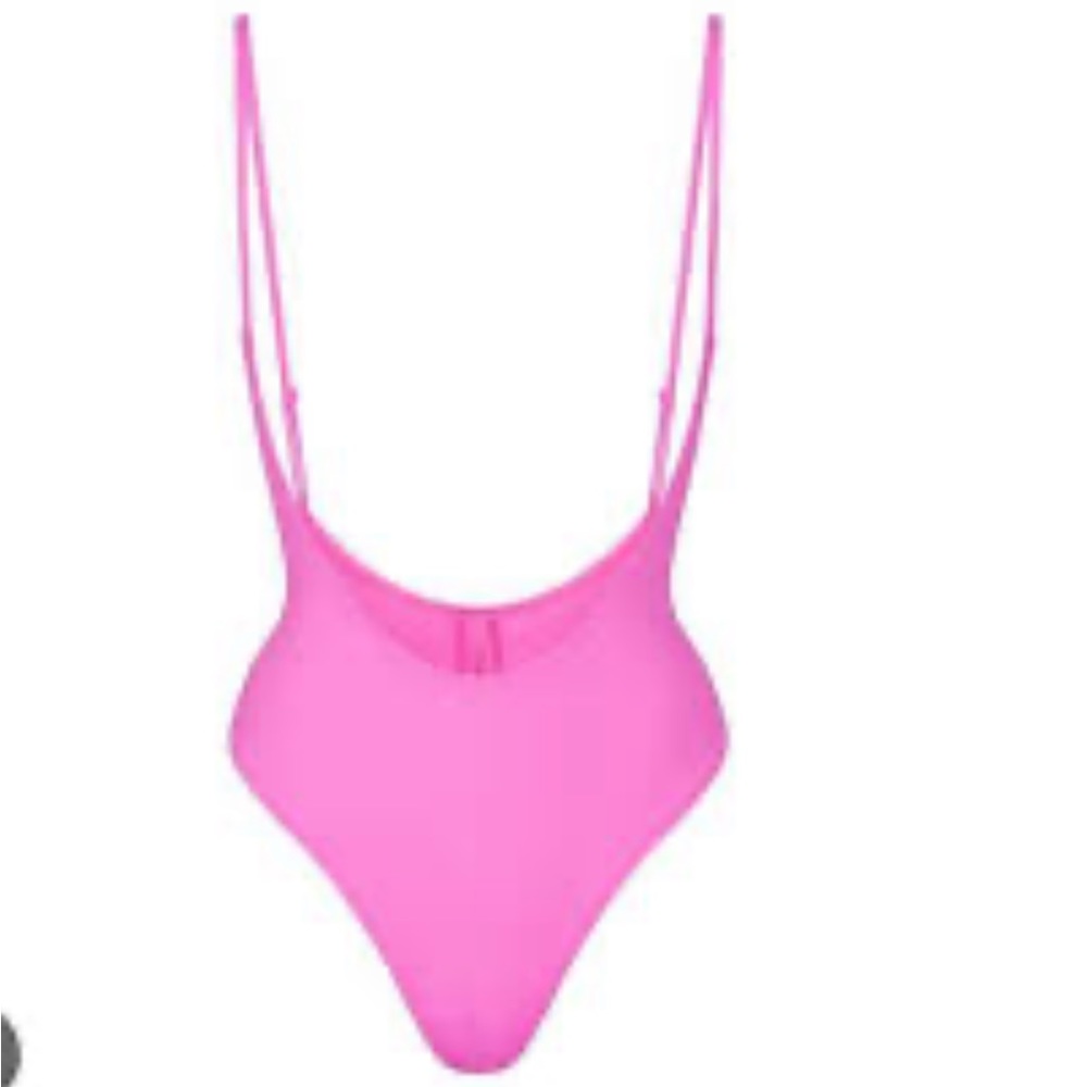 Skims NWT Recycled Swim Cut out Open Bust taffy